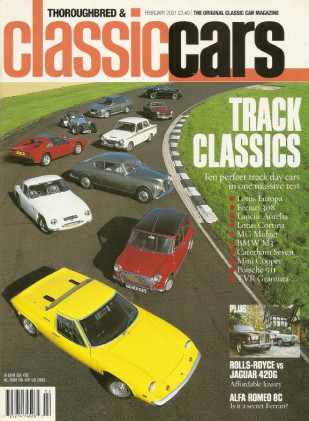 THOROUGHBRED & CLASSIC CARS 2001 FEB - BULLITT, NSU TT, ICKX, BETA v FULVIA